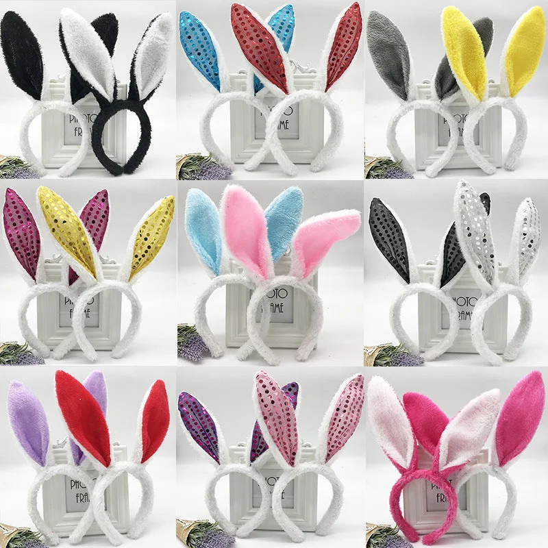 Wholesale Easter Plush Bunny Ears Headband