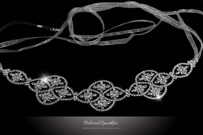 Regina Art Deco Hair Tie Headband | Swarovski Crystal