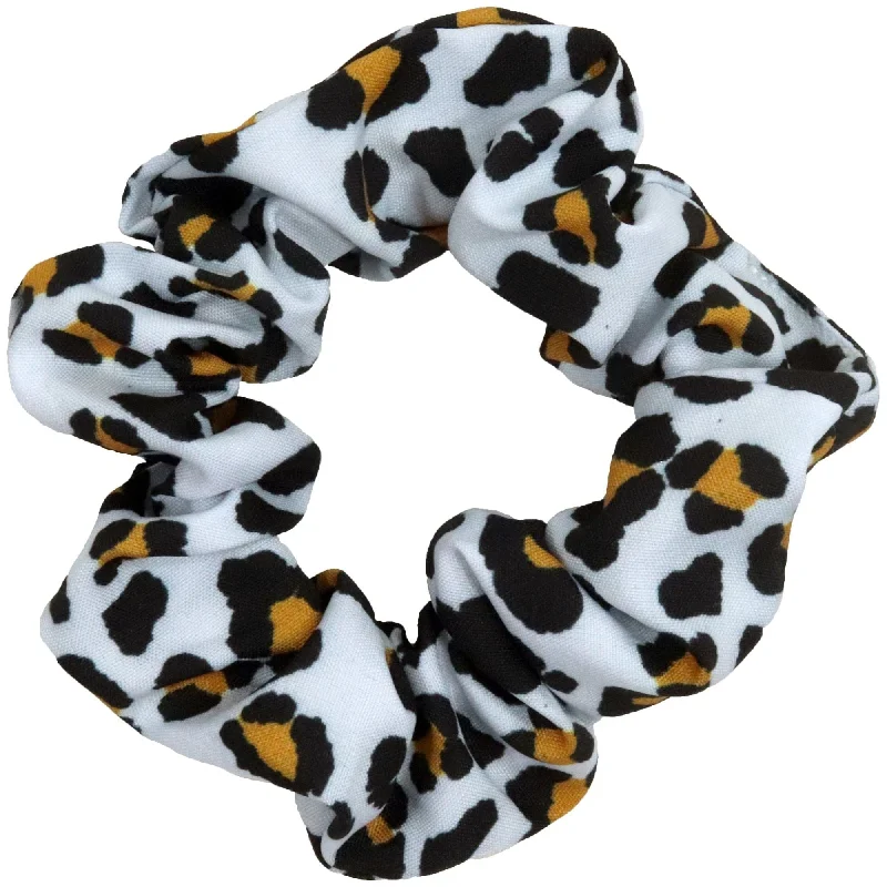 Cheetah White (COTTON SCRUNCHIE)