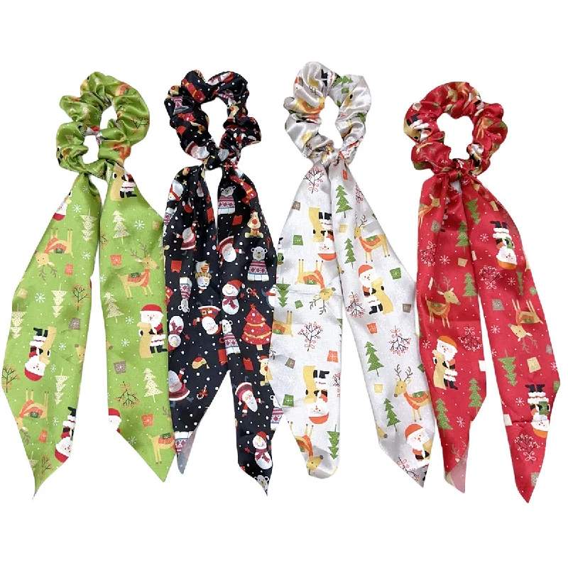 Wholesale Christmas Fabric Ribbon Hair Band