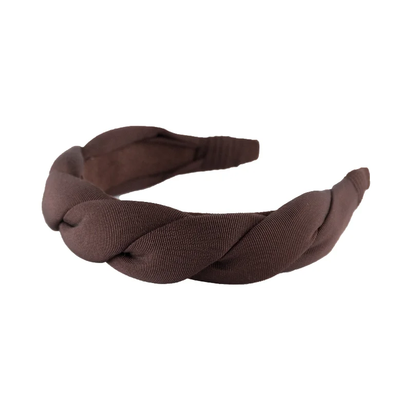 Anna Fashion Twist Grosgrain Headband 1.5" Wide