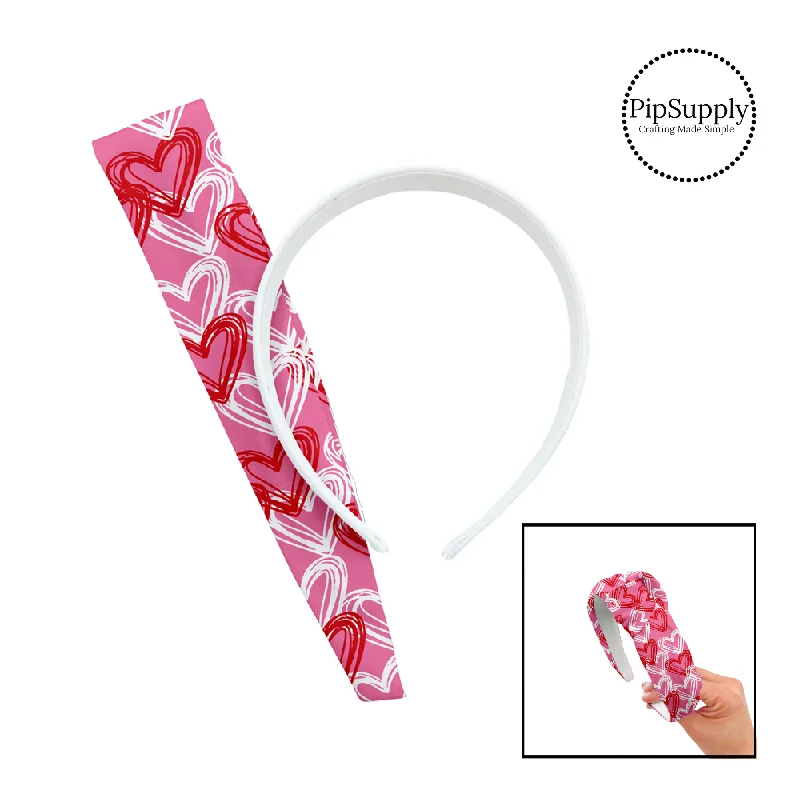 Love You Hearts Bright DIY Knotted Headband Kit