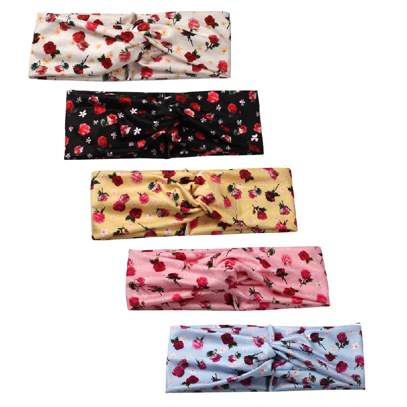 Wholesale Valentine's Day Flower Polyester Headbands