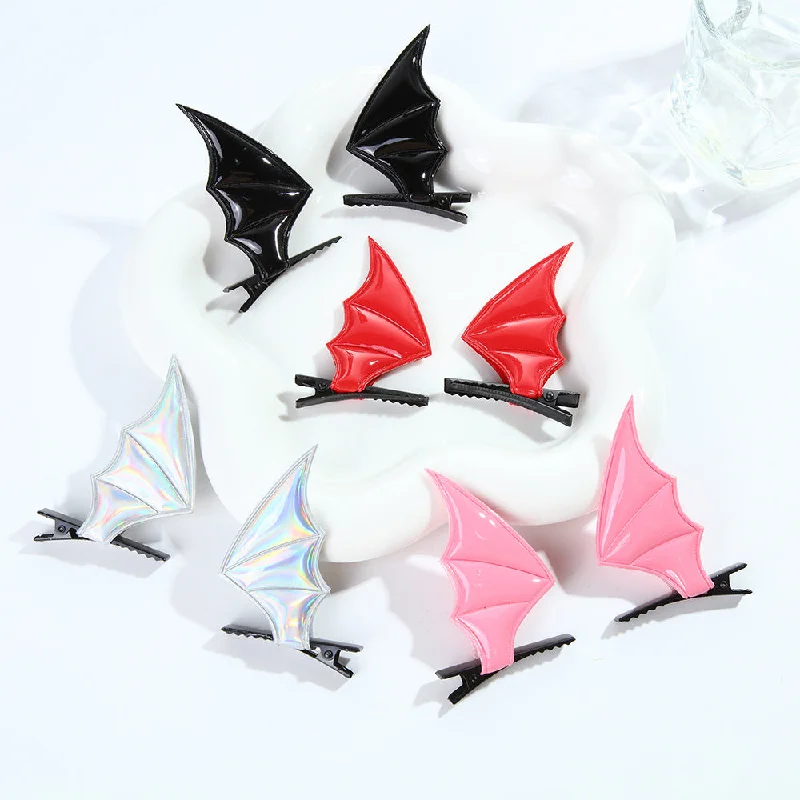 Wholesale Halloween Funny Devil Bat Wings Hairpin