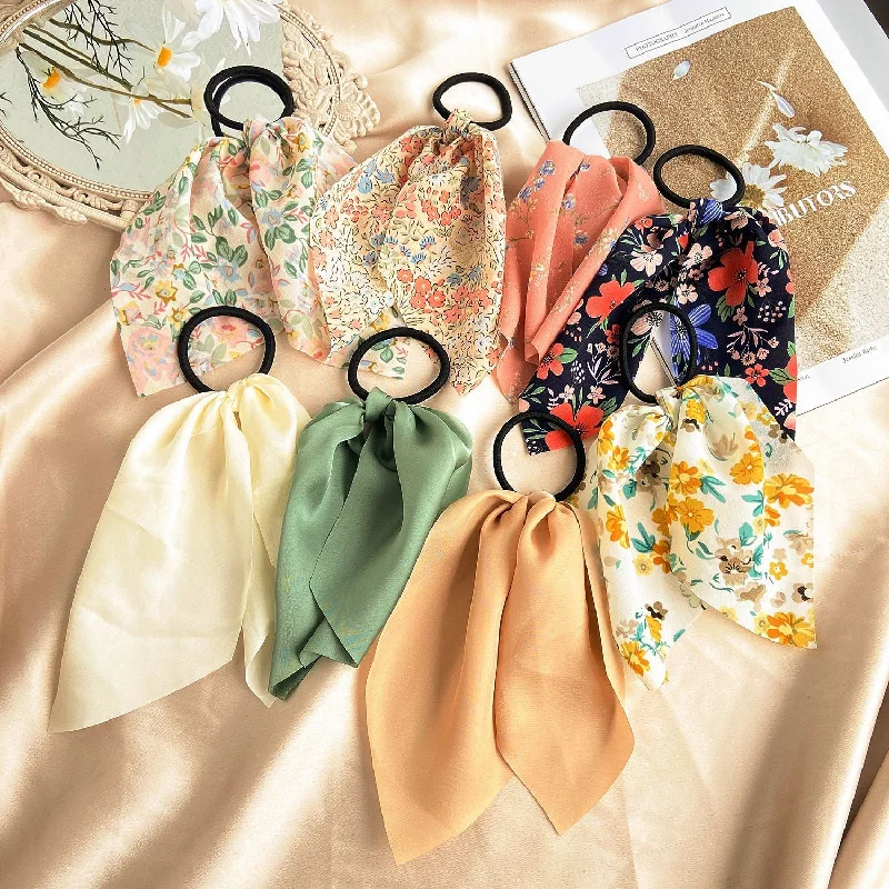 Wholesale Vintage Small Floral Cloth Hair Scrunchies