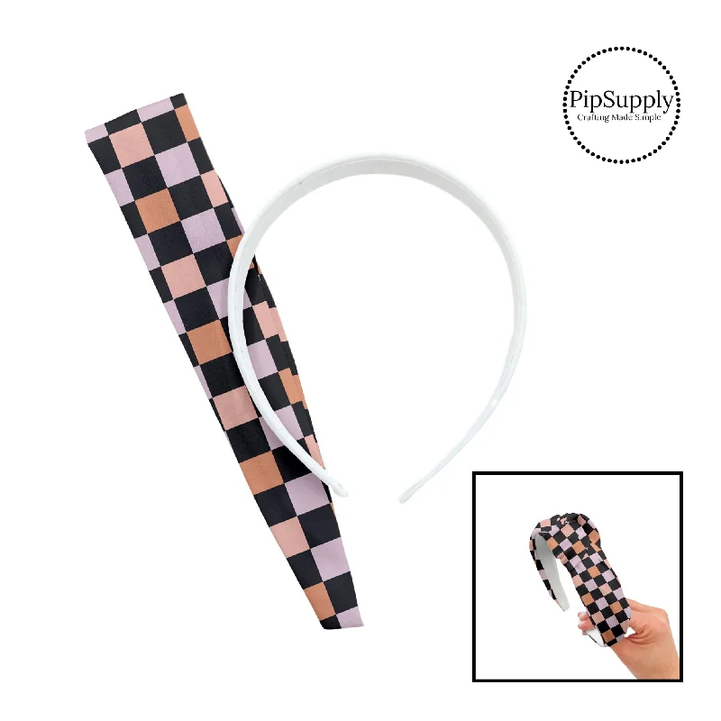 Pastel Halloween Checker DIY Knotted Headband Kit