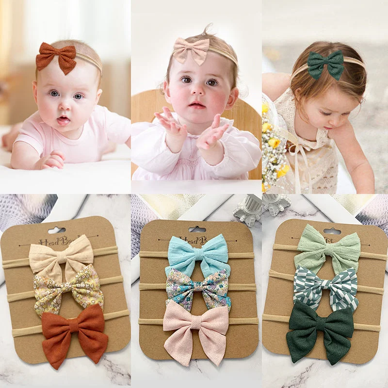 Wholesale Children's Bow Hair Tie Fabric