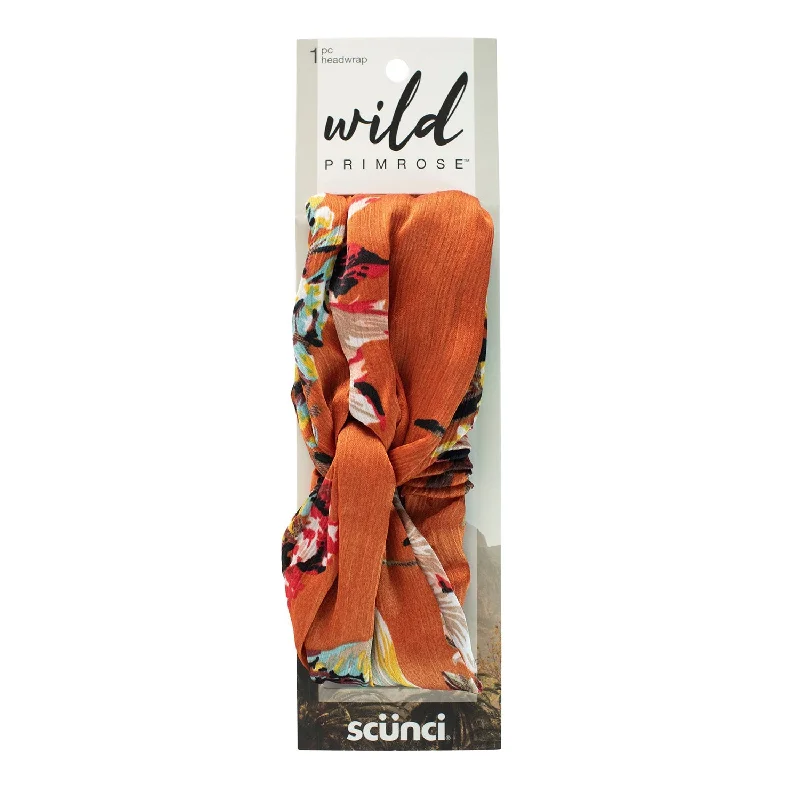 Scunci Wild Primrose Twisted Fashion Headwrap Glam in Coral