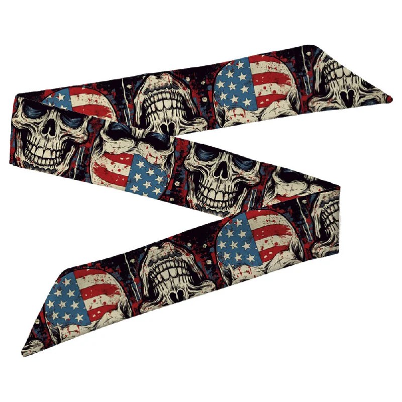 Wholesale Skull Head Silk Scarf Polyester Hair Band