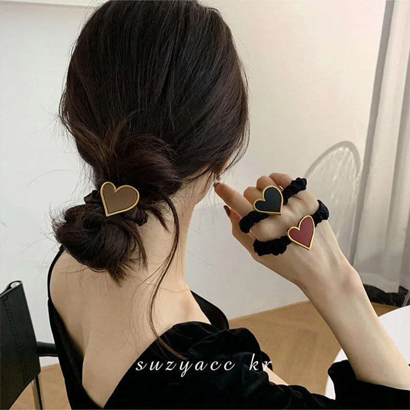 Wholesale Love Champagne Acrylic Hair Scrunchies