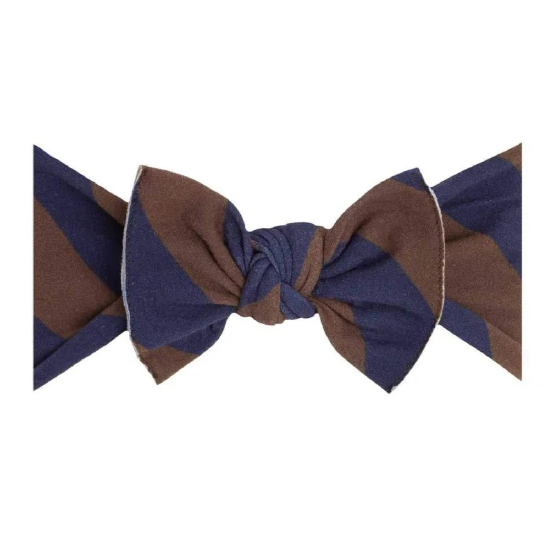 PRINTED KNOT: navy / bronze