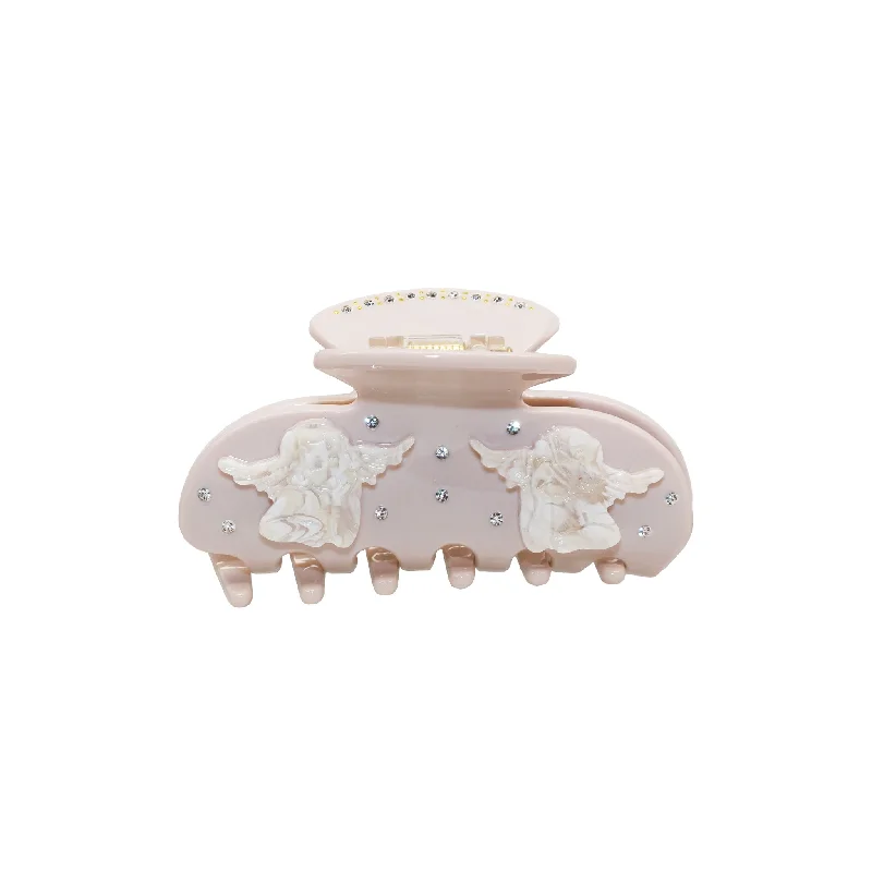 Sweetheart Clip in Cream Angel Wings