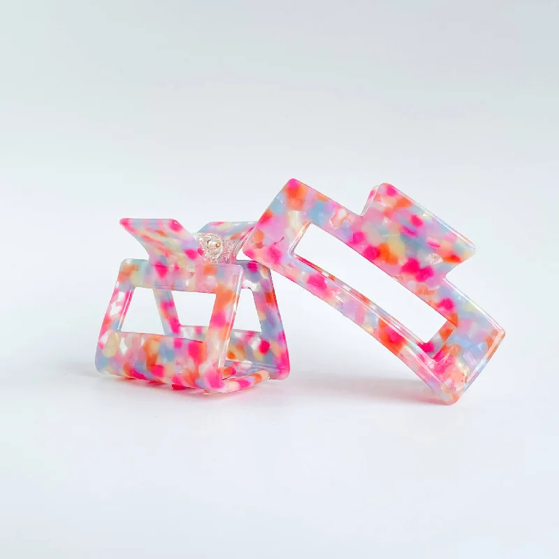 Pink Poolside | Eco-Friendly Assorted Claw Clips: Assorted