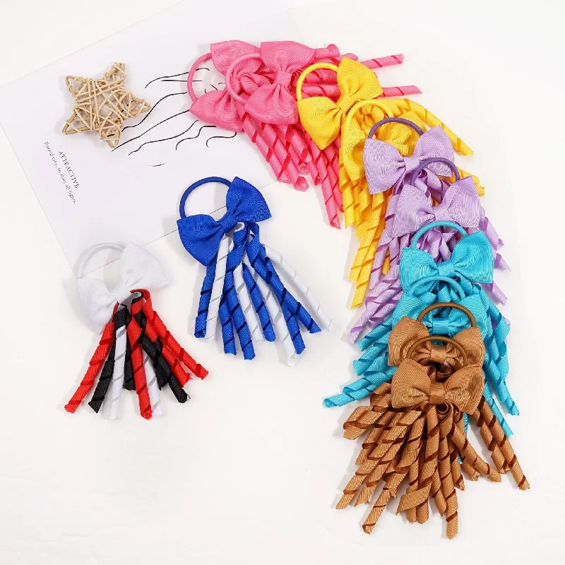 Wholesale Bowknot Tassel Coil Thread Strip Hair Scrunchies