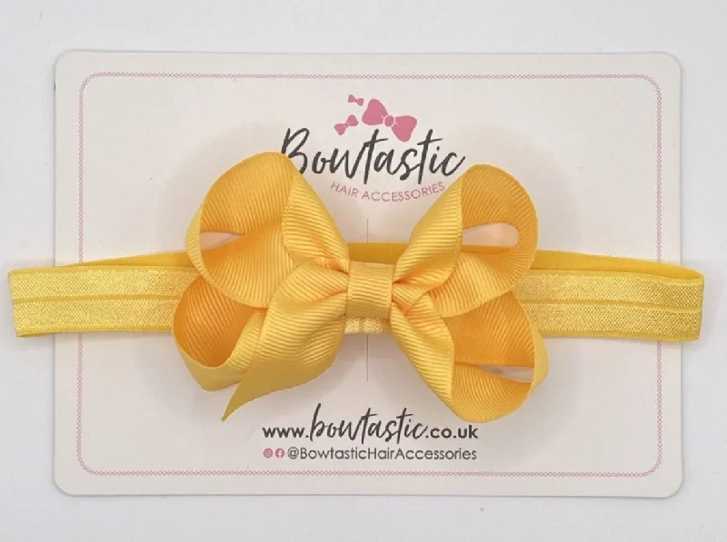 3.5 Inch Baby Headband - Yellow Gold