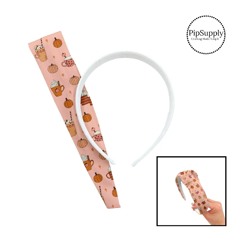 Peachy Pink Pumpkin Spice DIY Knotted Headband Kit