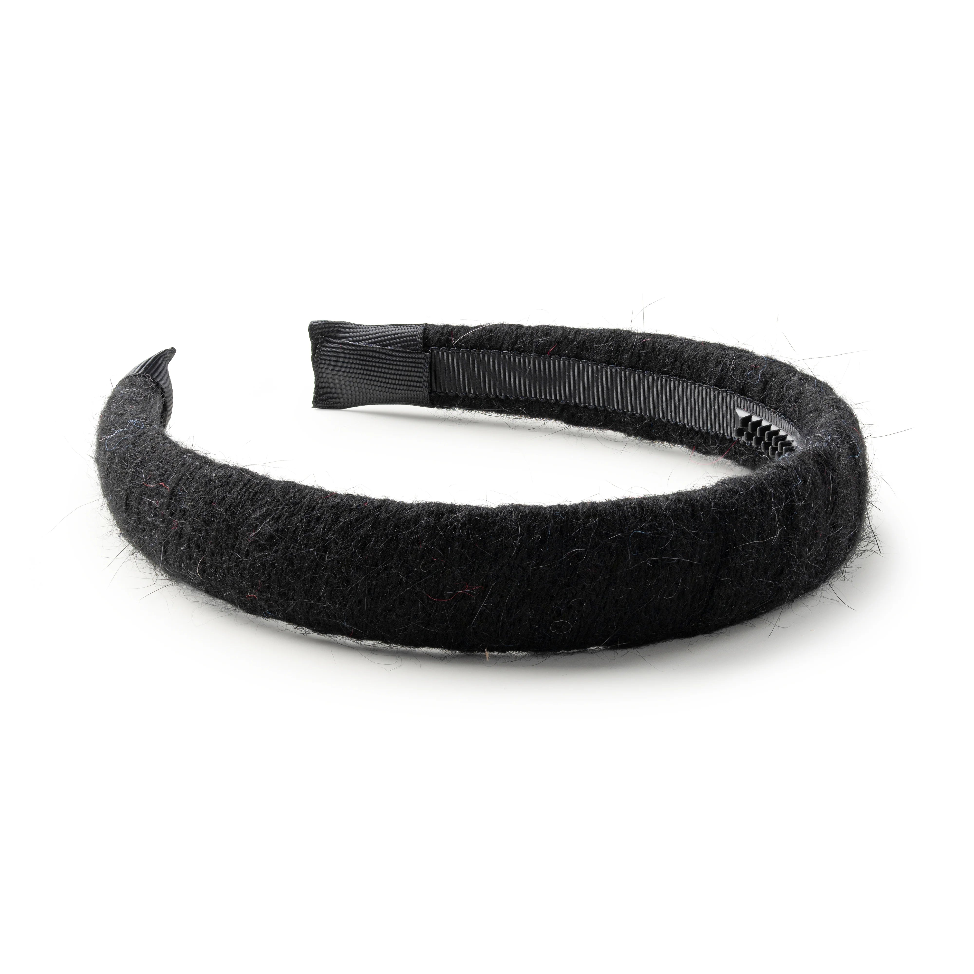 Halo Luxe Avery Ribbed Knit Padded Headband - Black