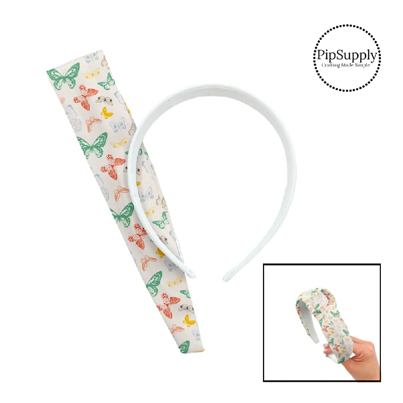 Summer Multi Butterflies DIY Knotted Headband Kit