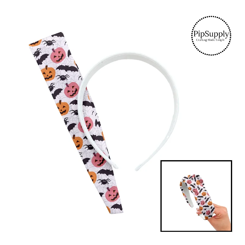 Midnight Pumpkin Patch Bone White DIY Knotted Headband Kit