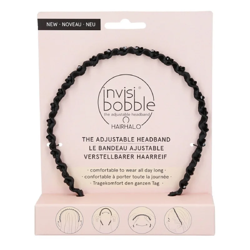 Invisibobble Hairhalo Adjustable Headband Dark Sparkle