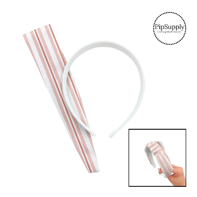 Nude Stripes DIY Knotted Headband Kit