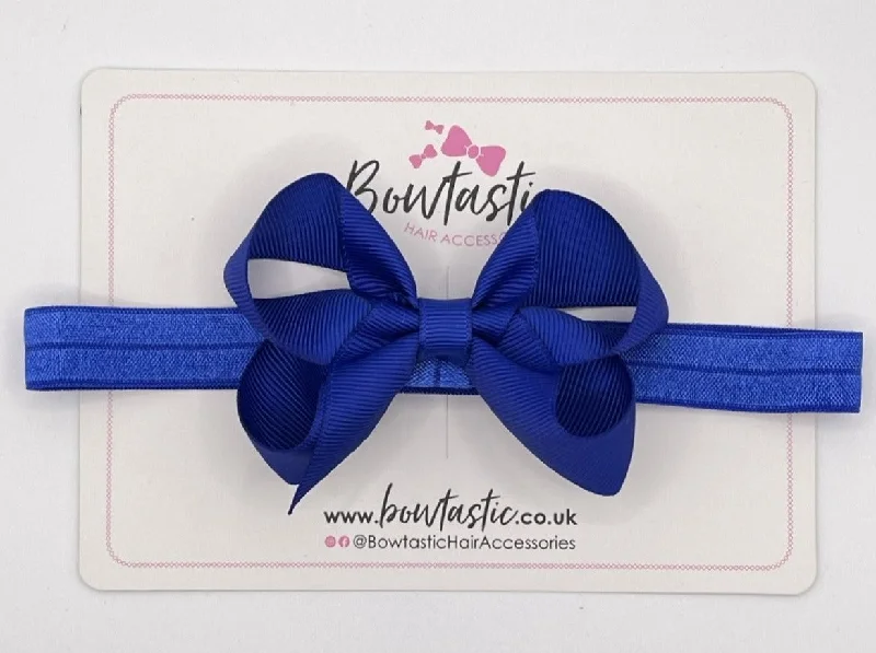 3.5 Inch Baby Headband - Cobalt