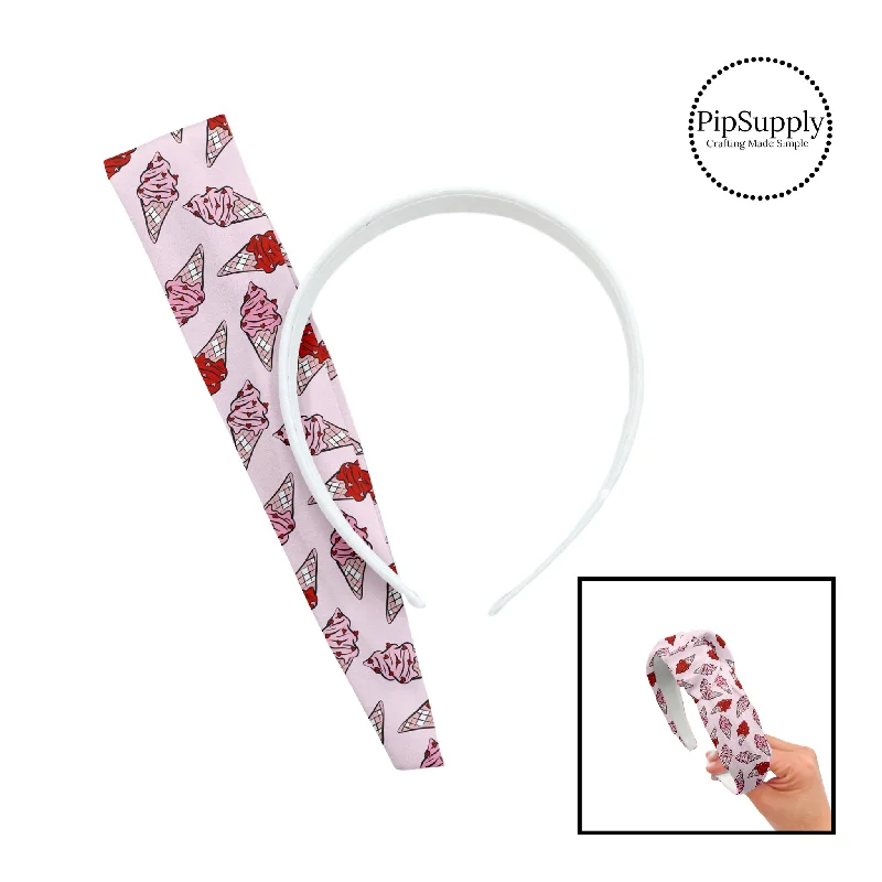 Valentine's Ice Cream DIY Knotted Headband Kit