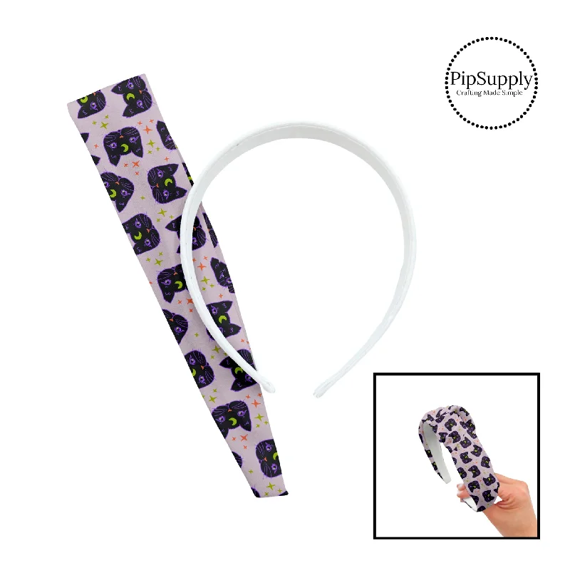 Superstitious Kitties Lavender DIY Knotted Headband Kit