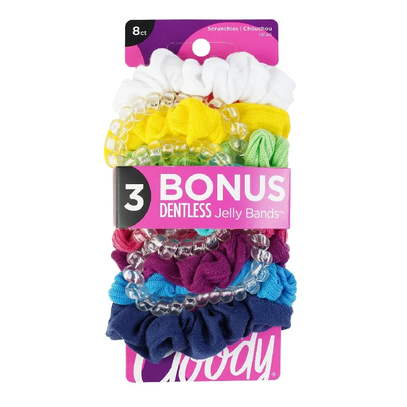 Goody Ouchless Scrunchie & Jelly Band Tropical Colors 8pcs