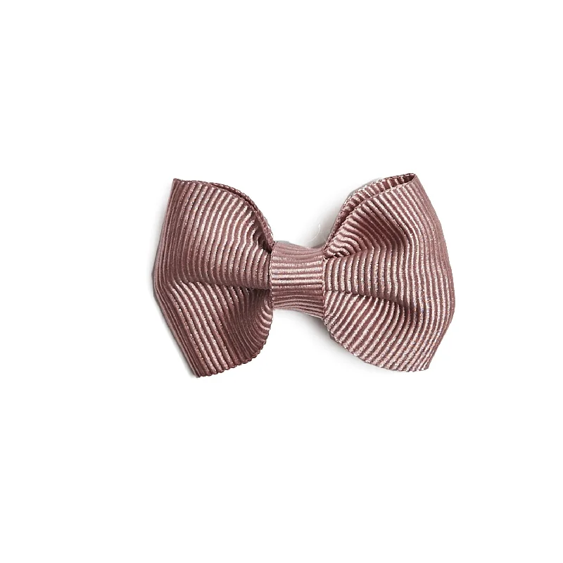 Dusty Pink Small Bow Clip