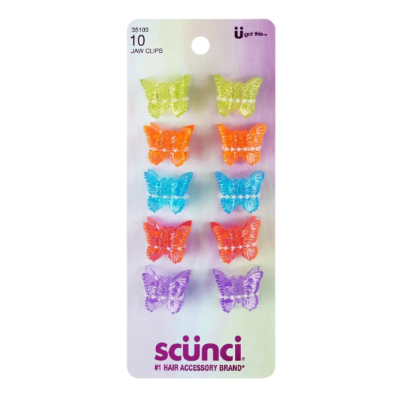 Scunci Butterfly Jaw Clips 10pcs