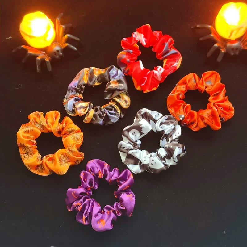 Wholesale Halloween Skull Pumpkin Head Large Intestine Hair Tie