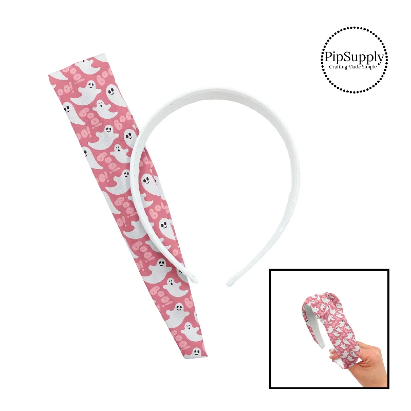 BOO on Bubblegum Pink DIY Knotted Headband Kit