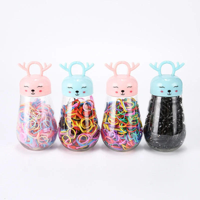 Wholesale 10PCS Cute Deer Colorful Plastic Hair Scrunchies