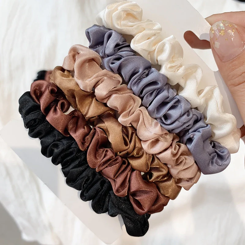 Wholesale Satin Hair Ties 6 Pack