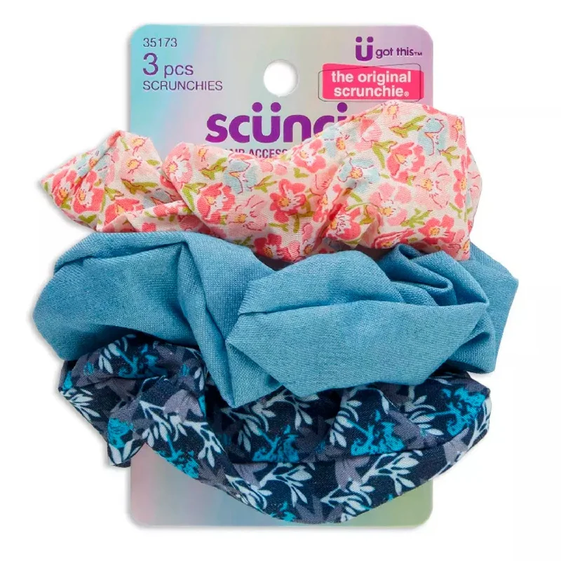 Scunci Floral Scrunchies 3pcs