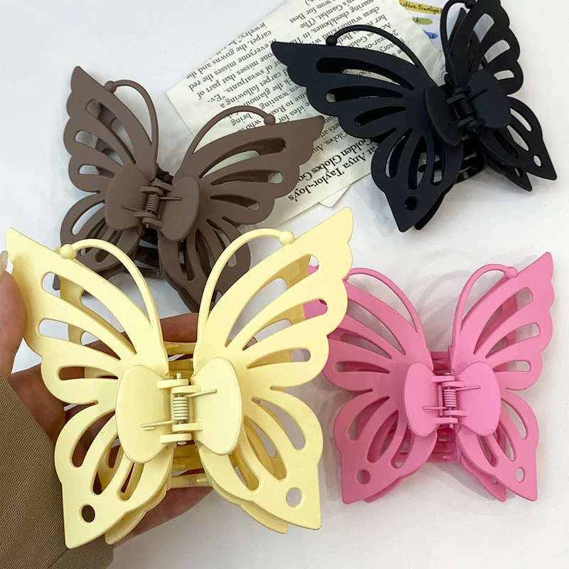 Wholesale Frosted Acrylic Butterfly Clip