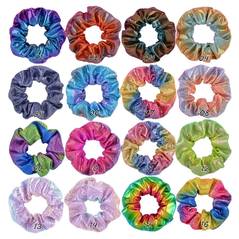 Wholesale Laser Fabric Hair Scrunchies