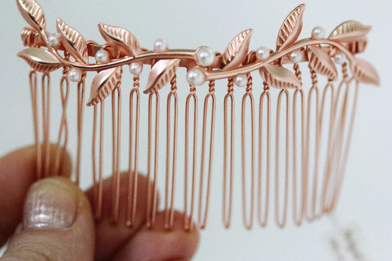 Preorder Twigs and Pearls Hair Comb