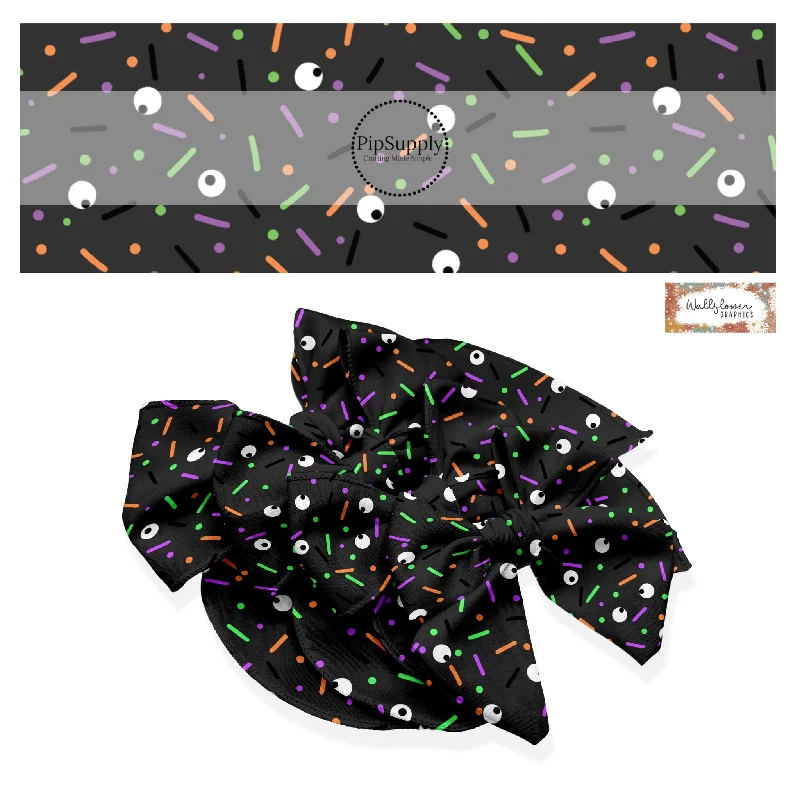 Halloween Sprinkles Hair Bow Strips