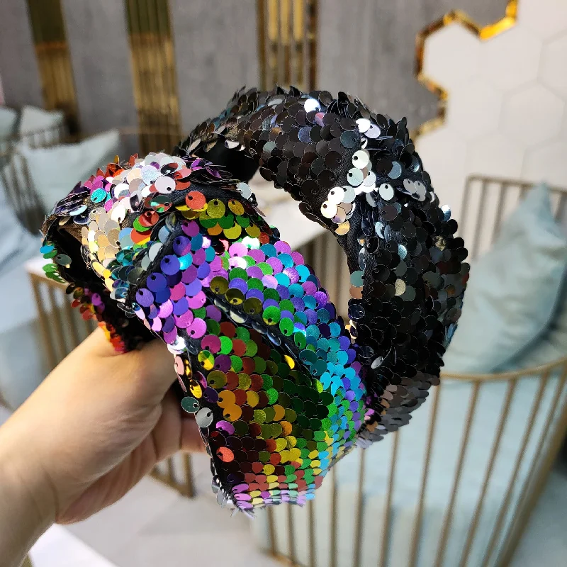 Wholesale Sequin Knotted Headband