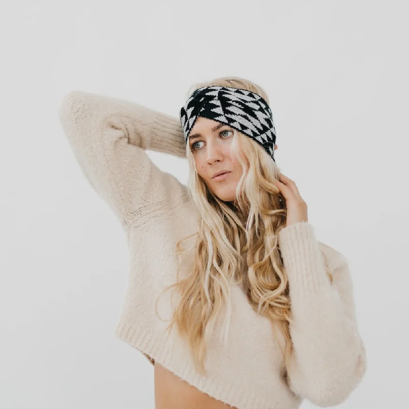 Western Wide Twist Knit Headband