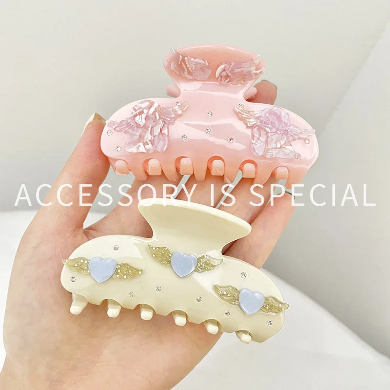 Wholesale Acetate Hair Clips with Diamonds