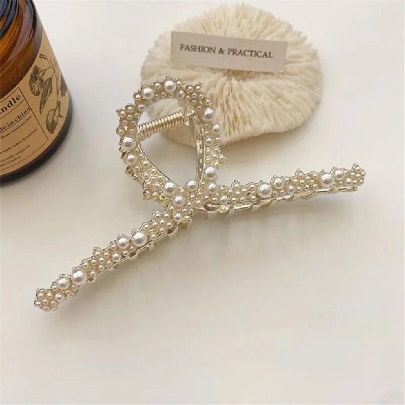 Wholesale Alloy Pearl Cross Pearl Clip