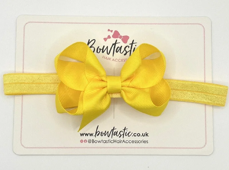 3.5 Inch Baby Headband - Daffodil