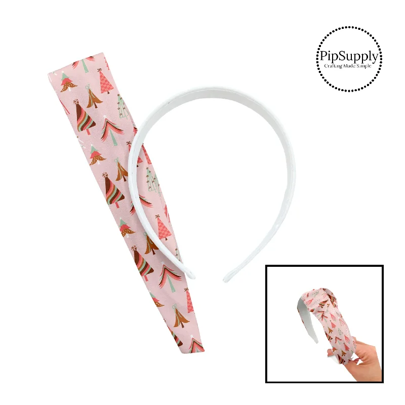 Playful Trees Baby Pink DIY Knotted Headband Kit