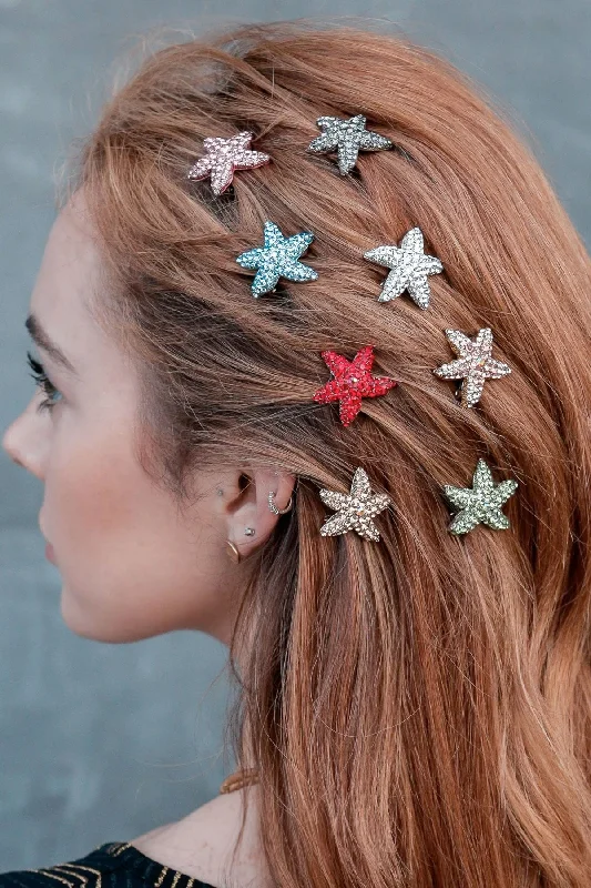 Summer Starfish Magnetic Barrette