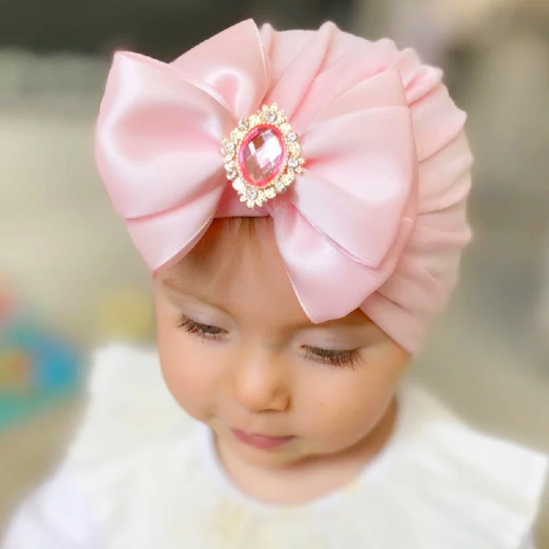 Wholesale Polyester Big Bow Rhinestone Set Headband