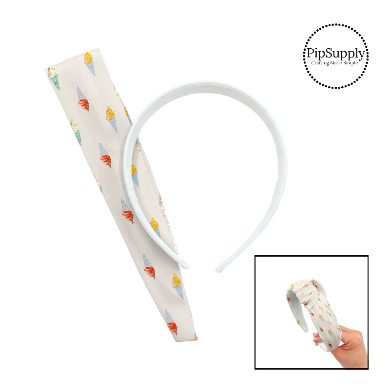 Summer Ice Cream DIY Knotted Headband Kit